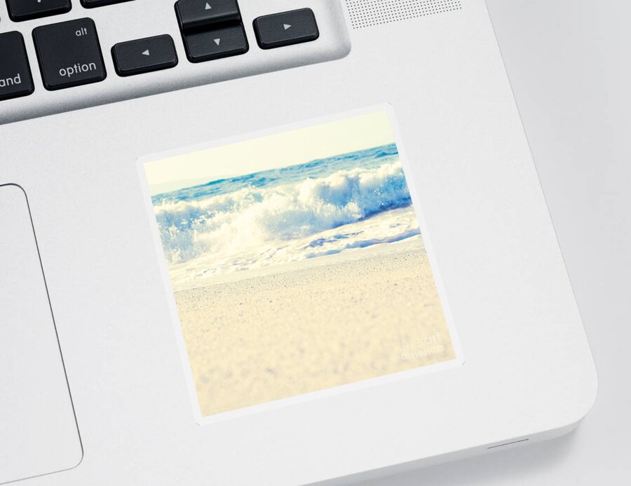 Beach Sticker featuring the photograph Beach Gold by Sharon Mau