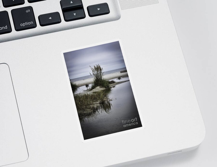 Hilton Head Sticker featuring the photograph Beach Island by Judy Wolinsky