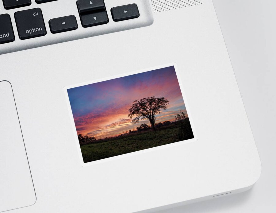 Sunset Sticker featuring the photograph Beauty After The Storm by Holden The Moment