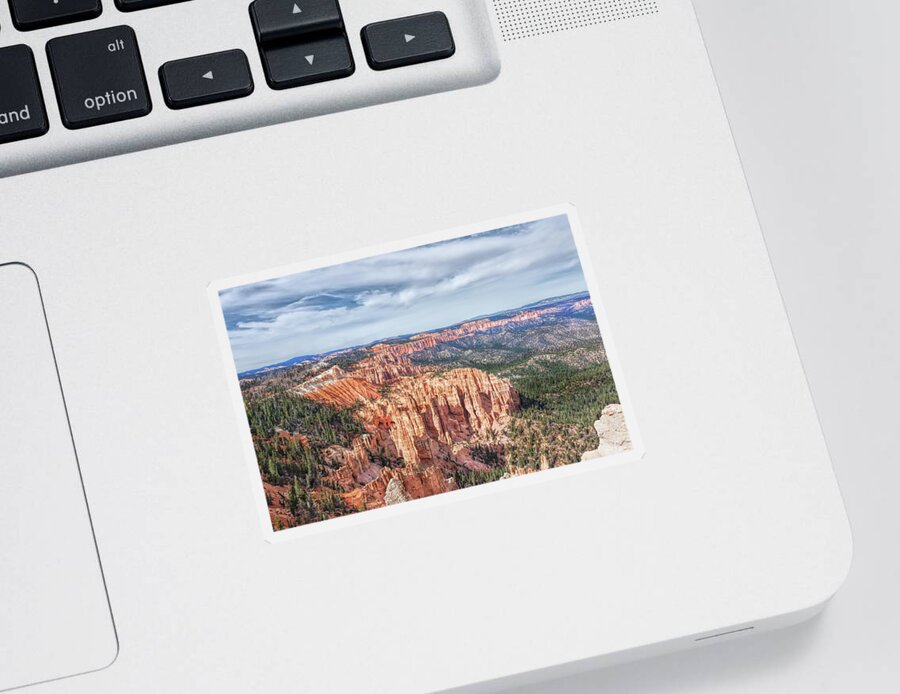 Landscape Sticker featuring the photograph Beauty of Bryce by John M Bailey