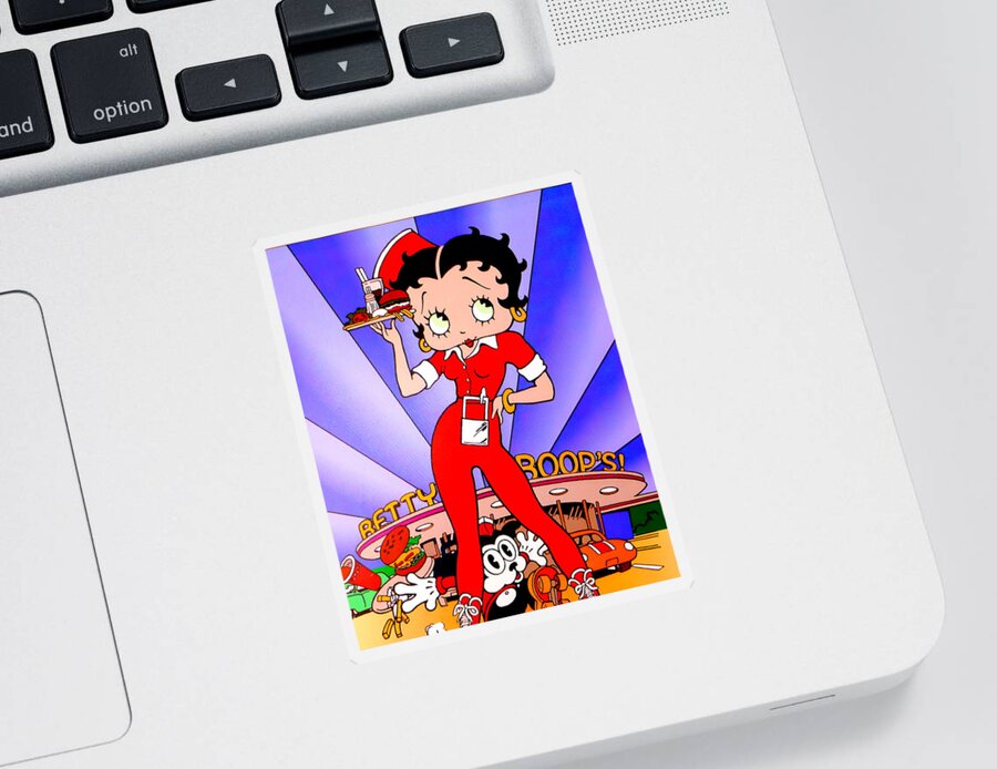 Betty Sticker featuring the photograph Betty Boop's by Larry Beat