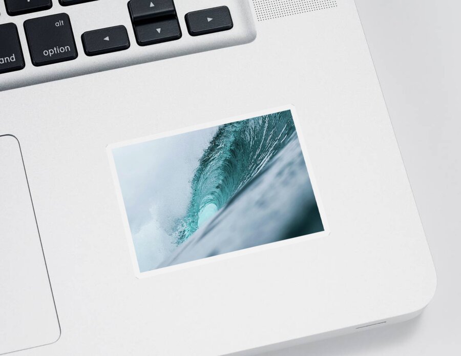 Waves Sticker featuring the photograph Big Blue by Sebastian Musial