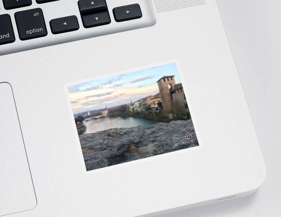 Blurred Sticker featuring the photograph Blurred Verona by Donato Iannuzzi