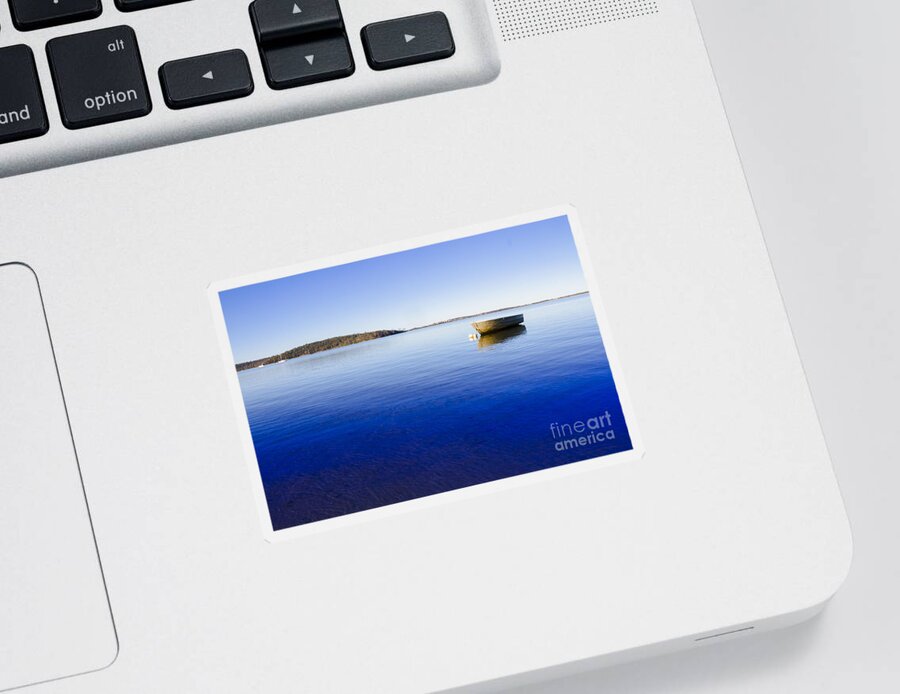 Small Sticker featuring the photograph Boating backgrounds by Jorgo Photography