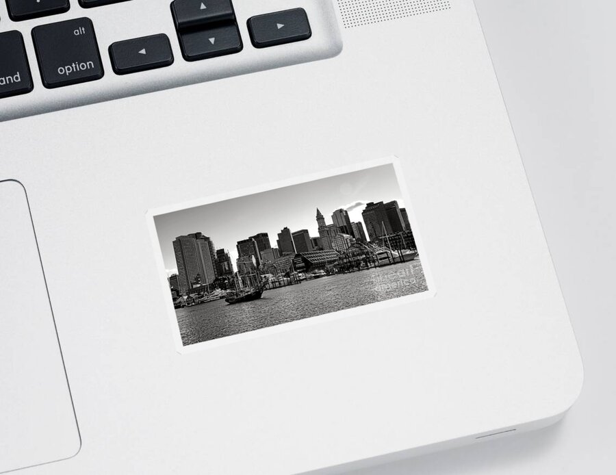 Boston Sticker featuring the photograph Boston Skyline by Olivier Le Queinec