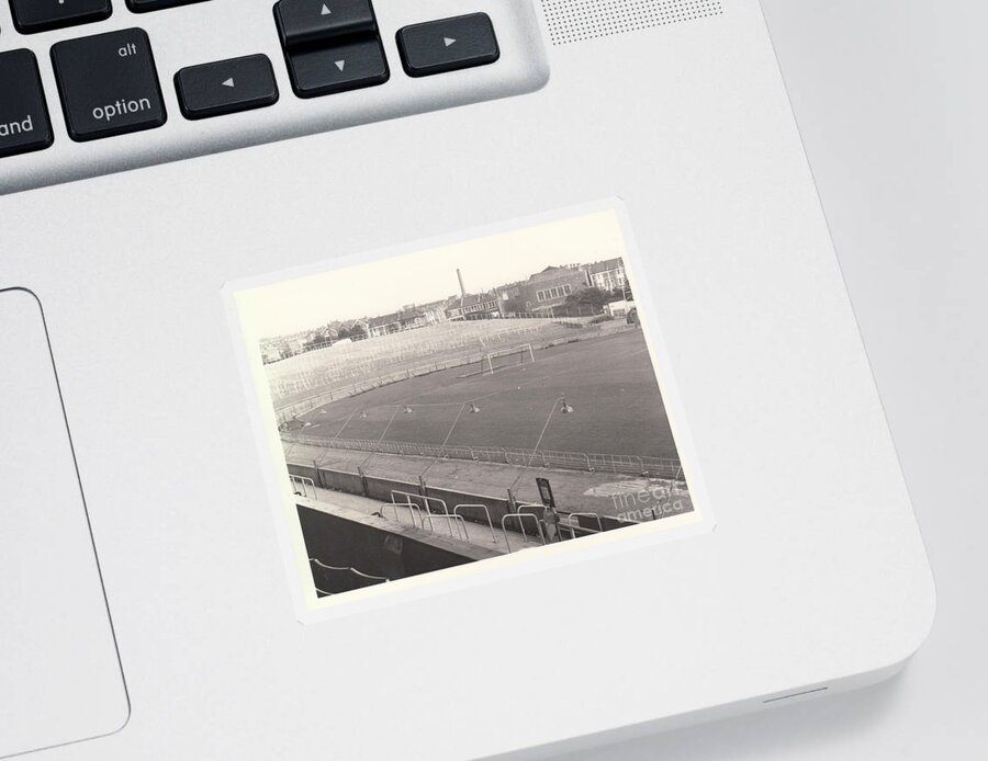  Sticker featuring the photograph Bristol Rovers - Eastville Stadium - East End 1 - October 1964 by Legendary Football Grounds