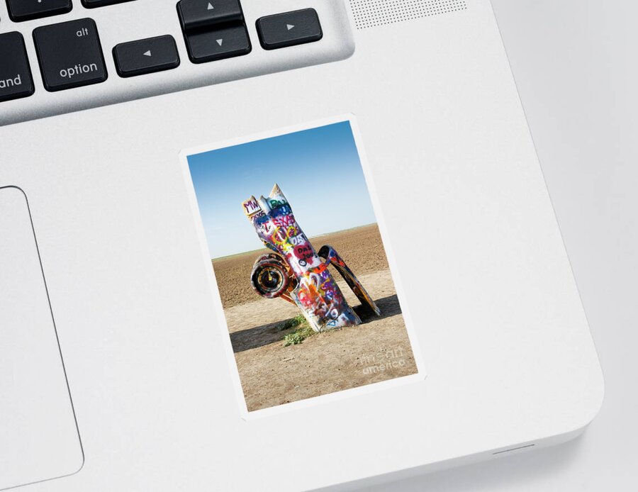 Cadillac Ranch Sticker featuring the photograph Cadillac Ranch, West Texas by Greg Kopriva