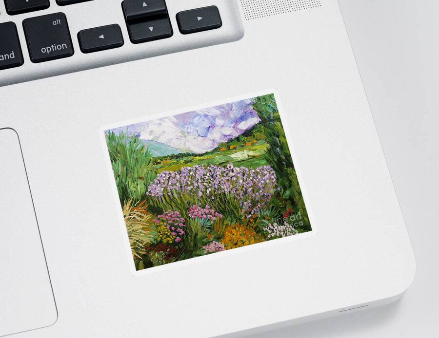 Flowers Sticker featuring the painting California Dreaming by Allan P Friedlander