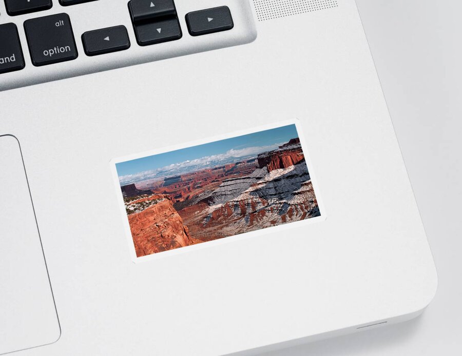 Canyonlands Sticker featuring the photograph Canyon View by Julia McHugh