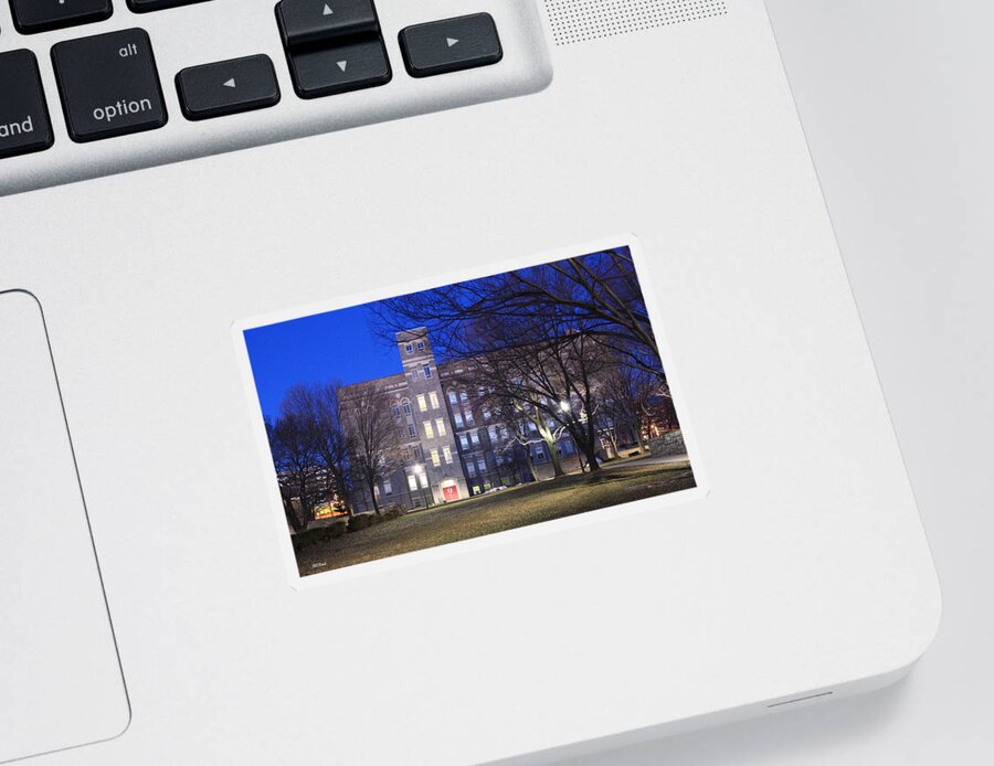 Cardinal Sticker featuring the photograph Cardinal Gibbons School - Dedicated to Academic Excellence by Ronald Reid