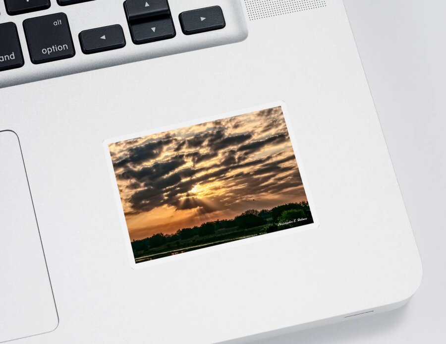 Sunrise Sticker featuring the photograph Central Florida Sunrise by Christopher Holmes