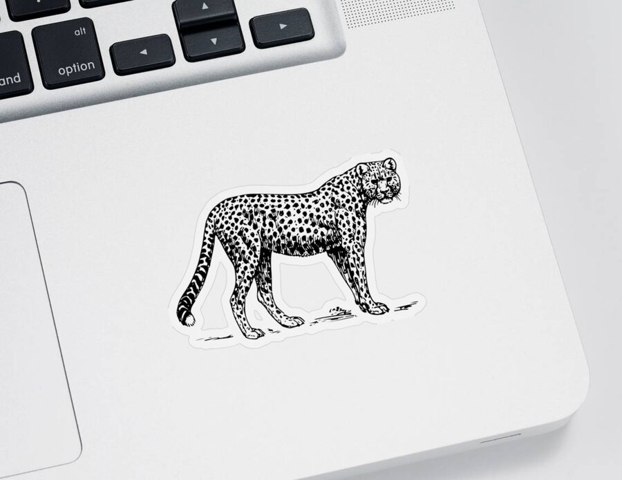 Cheetah Sticker featuring the mixed media Cheetah by Movie Poster Prints