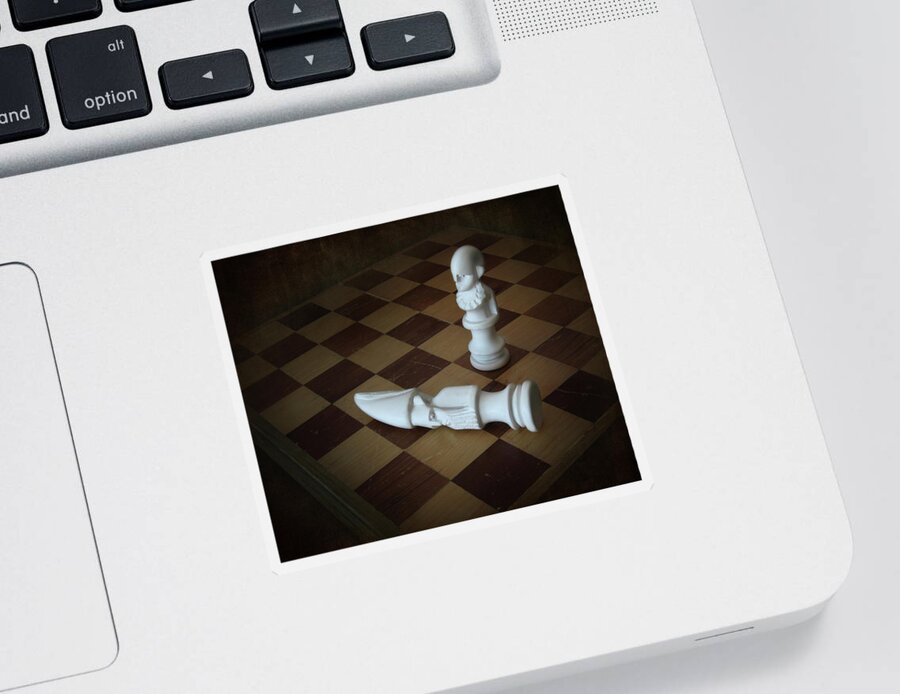 Board Game Sticker featuring the photograph Chess Move by David and Carol Kelly