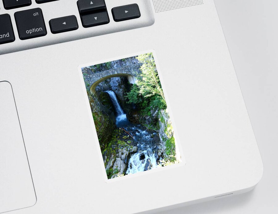  Adventure Sticker featuring the photograph Christine Falls by Christiane Schulze Art And Photography