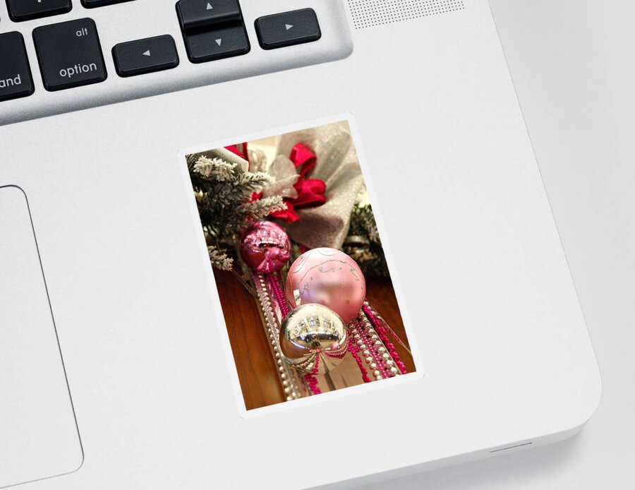 Holiday Sticker featuring the photograph Christmas by Masha Batkova