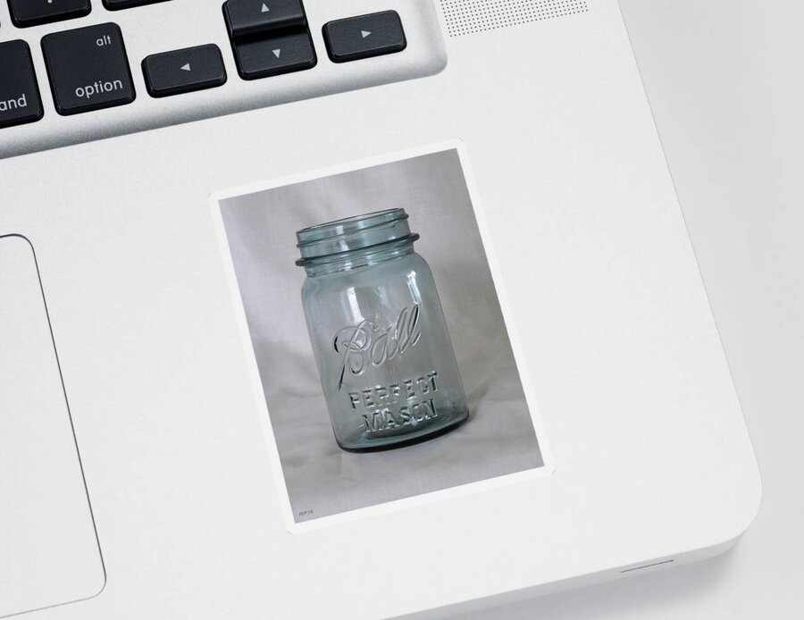 Canning Jar Sticker featuring the photograph Classic Canning Jar by Phil Perkins