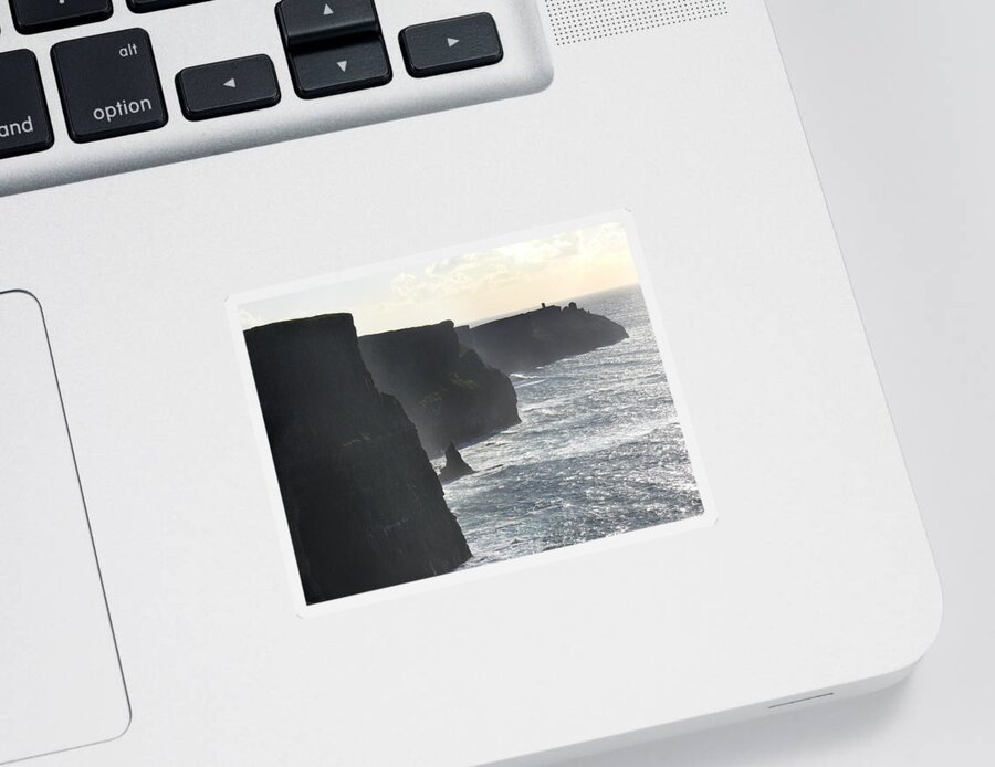Travel Sticker featuring the photograph Cliffs of Moher 1 by Mike McGlothlen