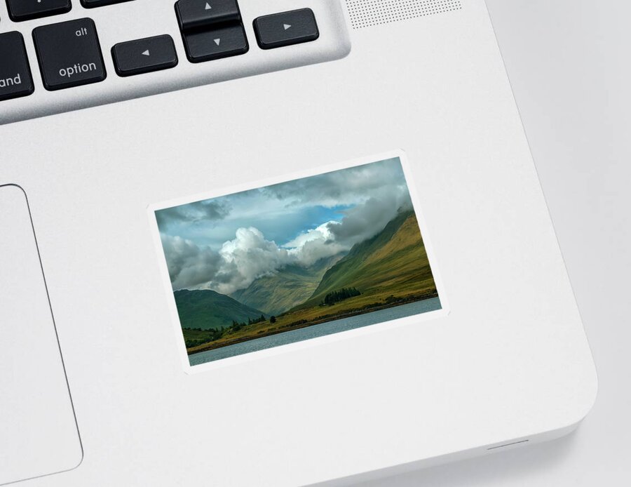 Connemara Sticker featuring the photograph Cloudy afternoon in Connemara by Jaroslaw Blaminsky