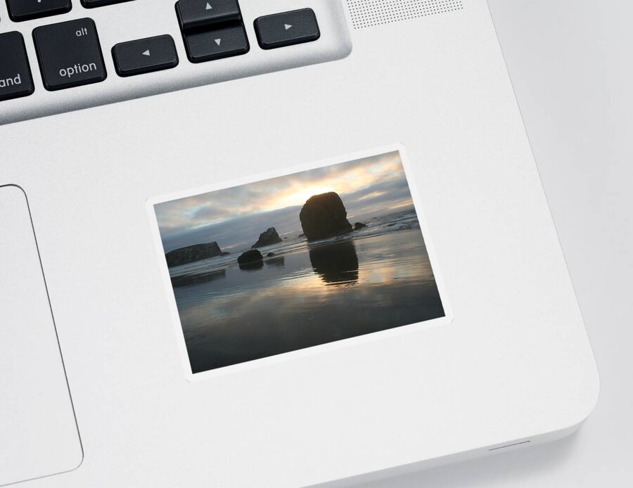 Landscape Sticker featuring the photograph Coastal Light by Dylan Punke