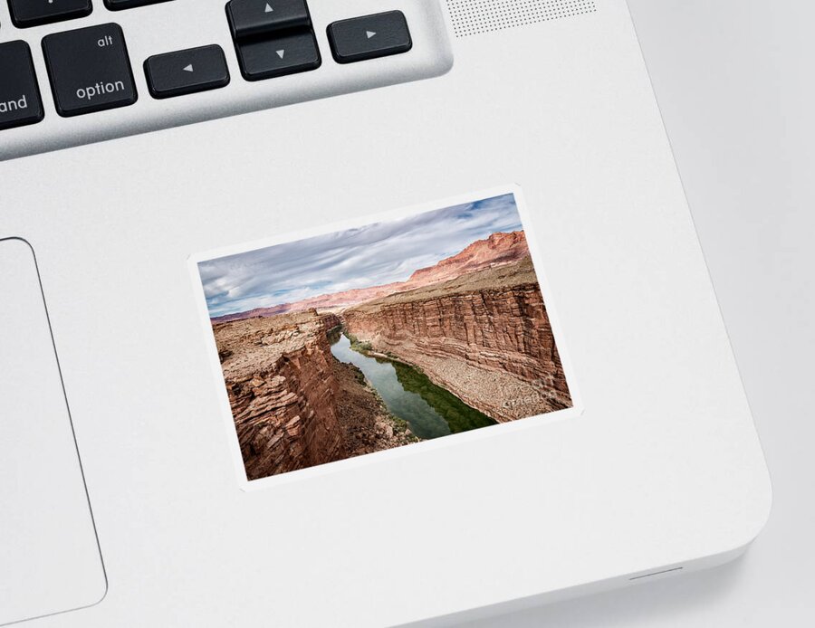 Arizona Sticker featuring the photograph Colorado River At Marble Canyon 7 by Al Andersen