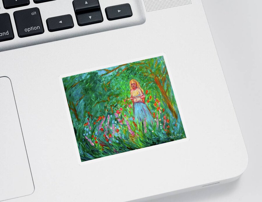 Landscape Sticker featuring the painting Contemplation by Kendall Kessler