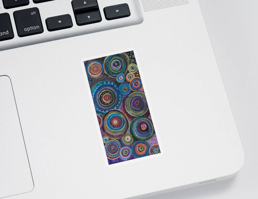 Continuum Sticker featuring the painting Continuum by Tanielle Childers