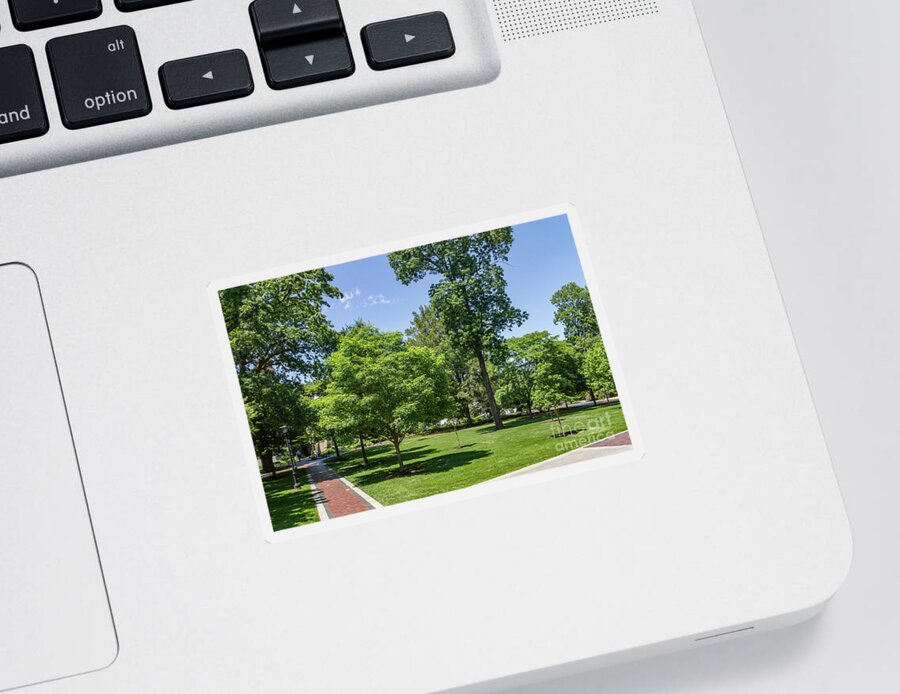 Vu Sticker featuring the photograph Corr Hall Green Space by William Norton