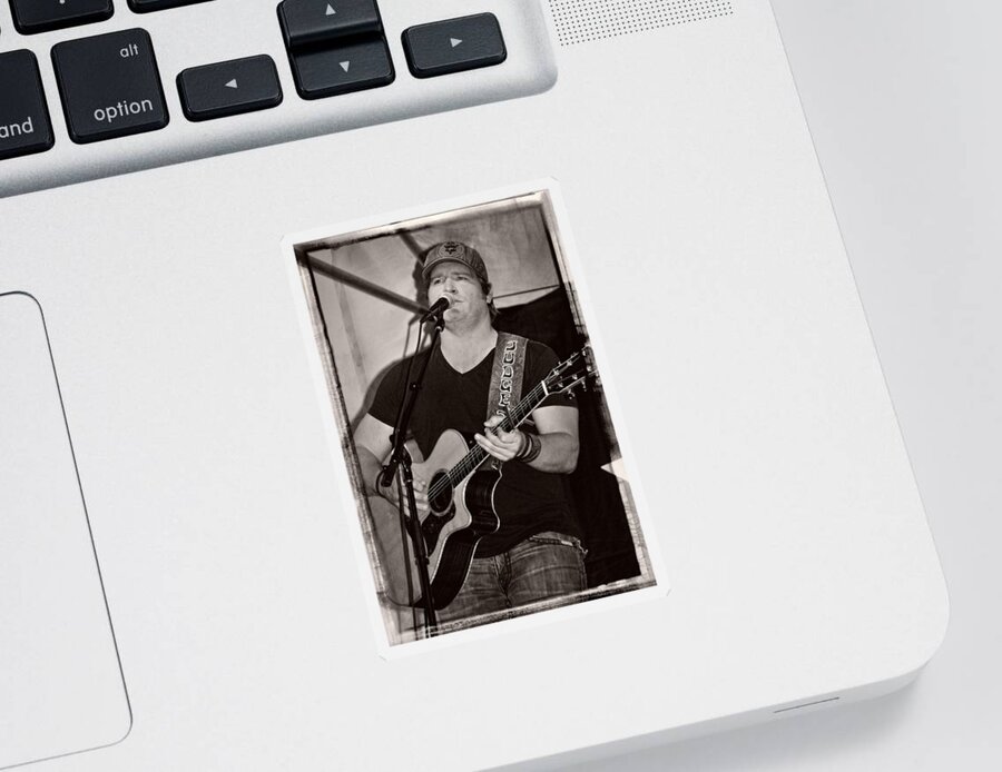 Country Sticker featuring the photograph Country Sensation Jerrod Neimann by Mike Martin
