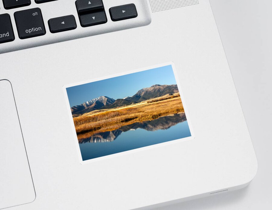 Mountains Sticker featuring the photograph Crazy Mountain Reflections by Todd Klassy