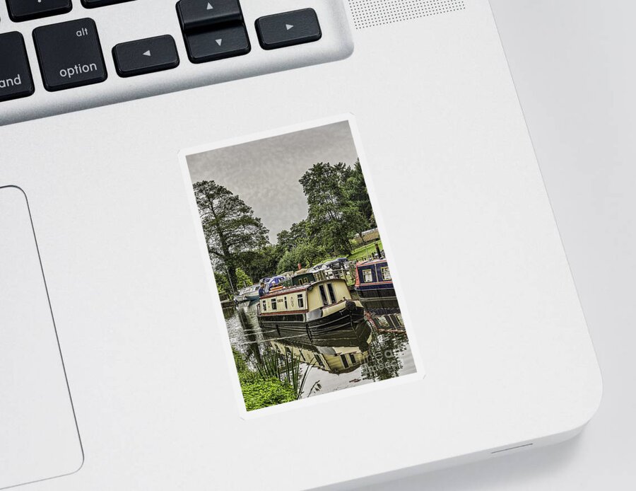Goytre Wharf Sticker featuring the photograph Cruising by Steve Purnell