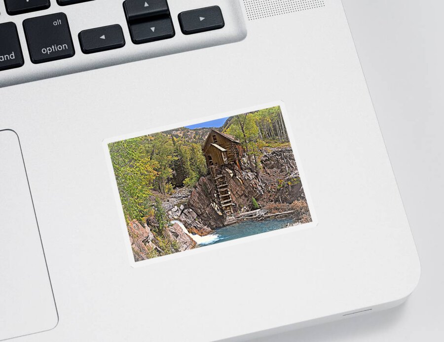 Mill Sticker featuring the photograph Crystal Mill 5 by Marty Koch