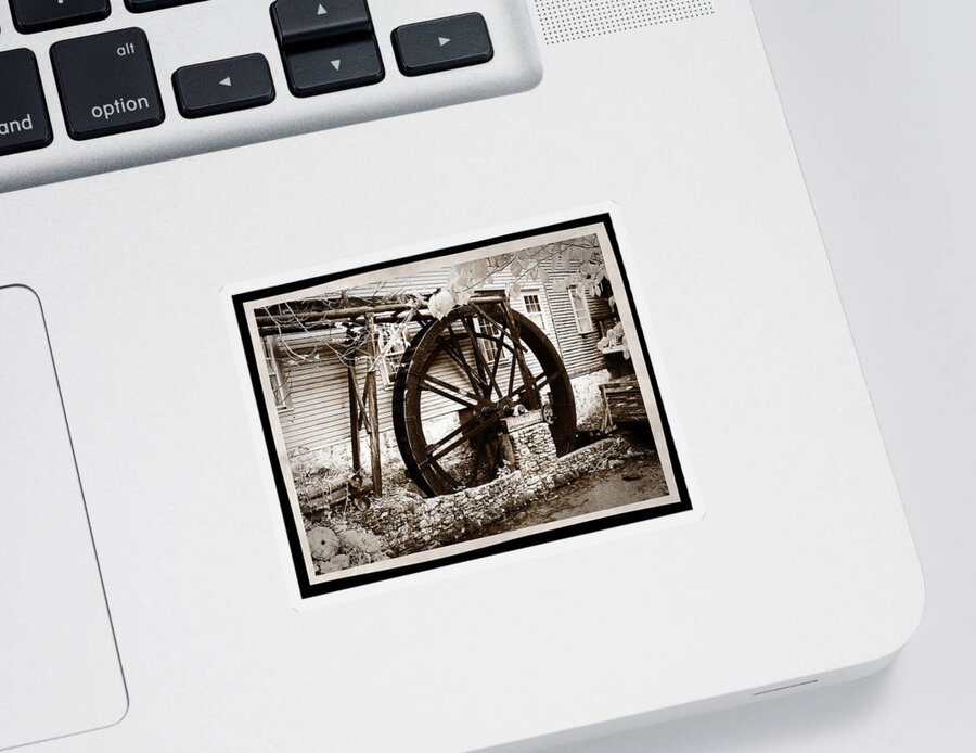 Vintage Photography Sticker featuring the photograph Cumberland Gap Old Mill House by Phil Perkins