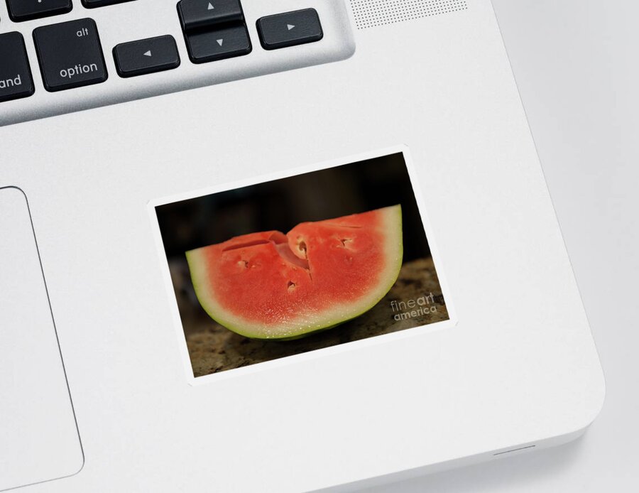 Watermelon Sticker featuring the photograph Cure for a Hot Summer Day by Dale Powell