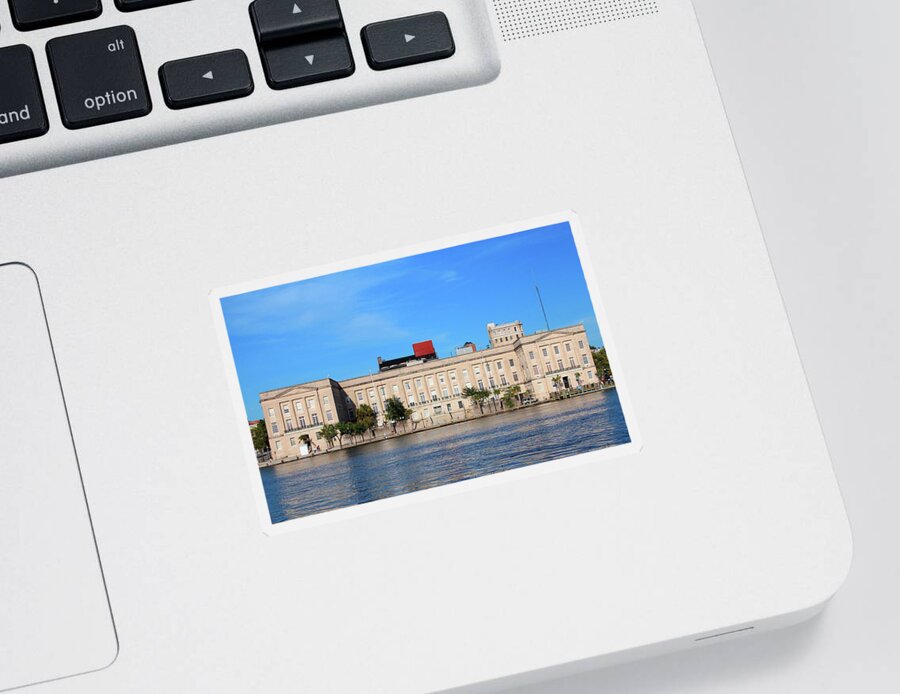 Federal Building Sticker featuring the photograph Custom House by Cynthia Guinn