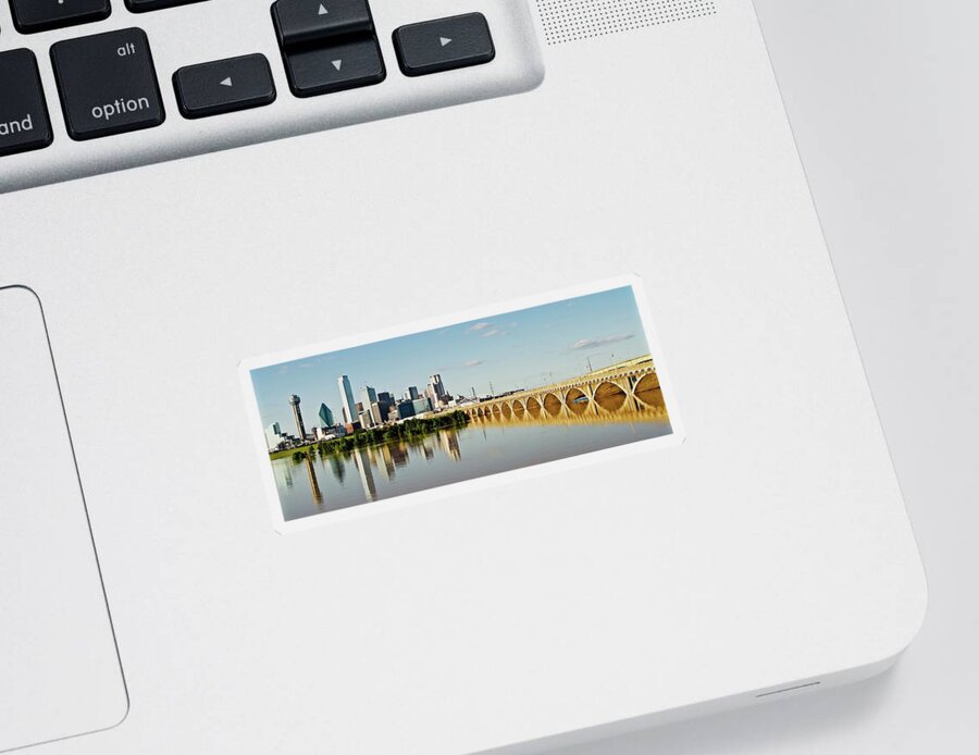 Raw Sticker featuring the photograph Dallas Golden Hour by John Babis