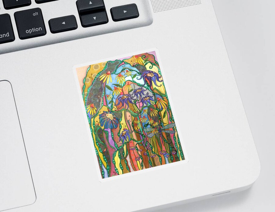 Dance Of Life Painting Sticker featuring the painting Dance of Life by Tanielle Childers