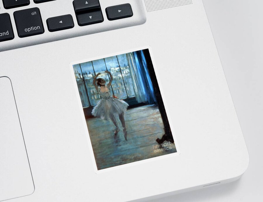 Dancer Sticker featuring the painting Dancer in Front of a Window by Edgar Degas