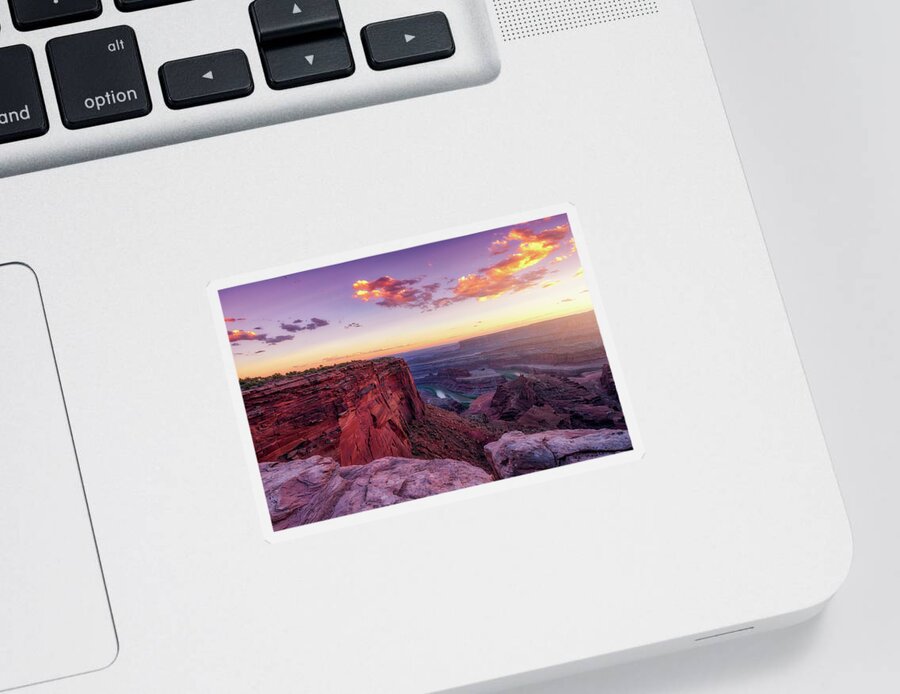 Utah Sticker featuring the photograph Dead Horse Point Sunset by Darren White