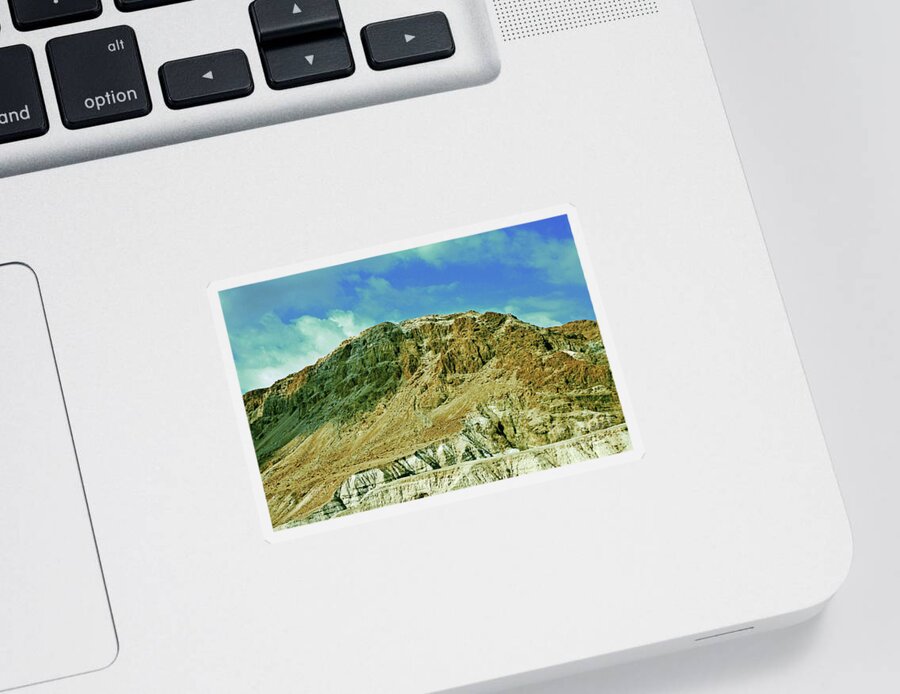 Photograph Sticker featuring the photograph Dead Sea Scroll Caves 2 by Lydia Holly