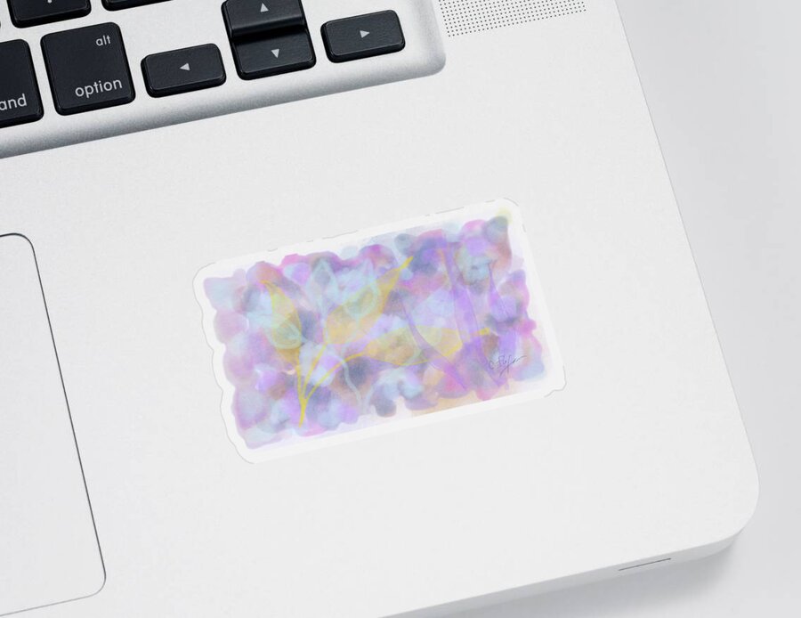 Delicate Sticker featuring the digital art Delicacy by Cristina Stefan