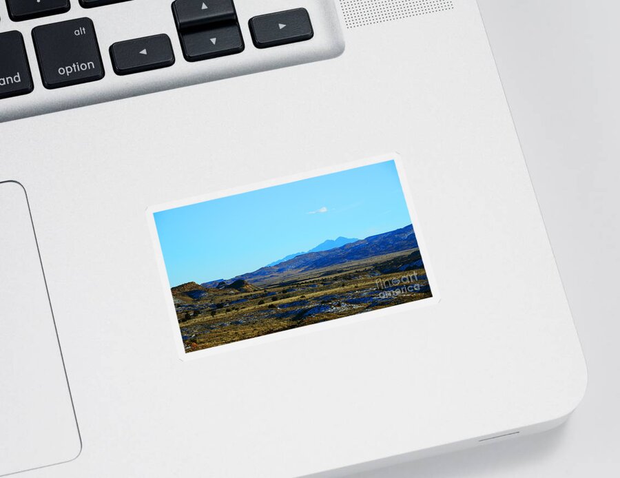 Southwest Landscape Sticker featuring the photograph Desert range by Robert WK Clark