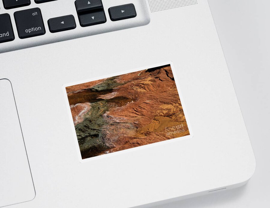 Lake Powell Sticker featuring the photograph Designs in Stone by Kathy McClure