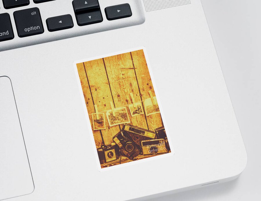 Nostalgia Sticker featuring the photograph Developing a scene by Jorgo Photography
