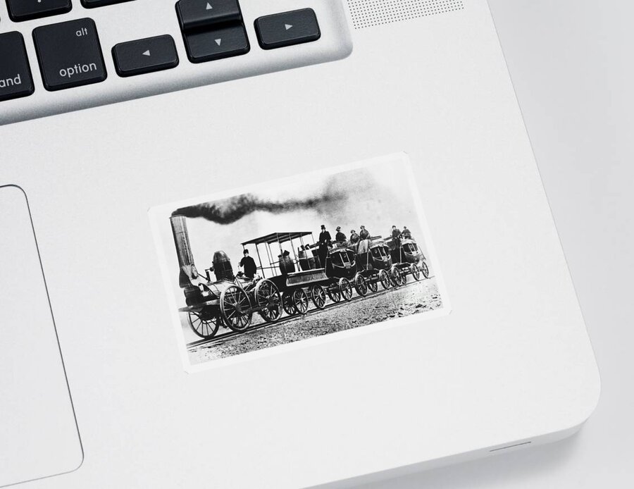 Historic Sticker featuring the photograph Dewitt Clinton Locomotive by Omikron