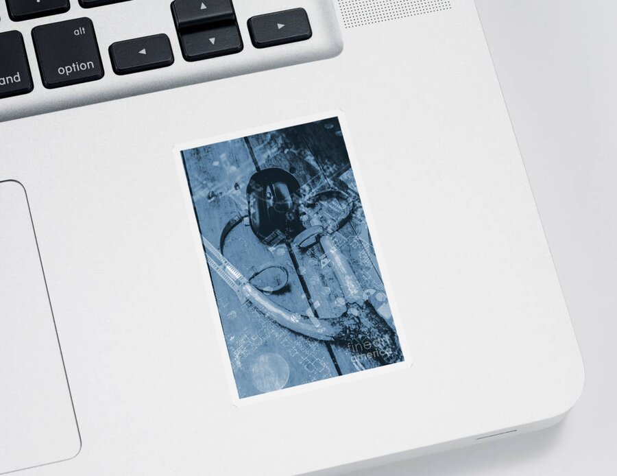 Cyber Crime Sticker featuring the photograph Digital cyber attack by Jorgo Photography