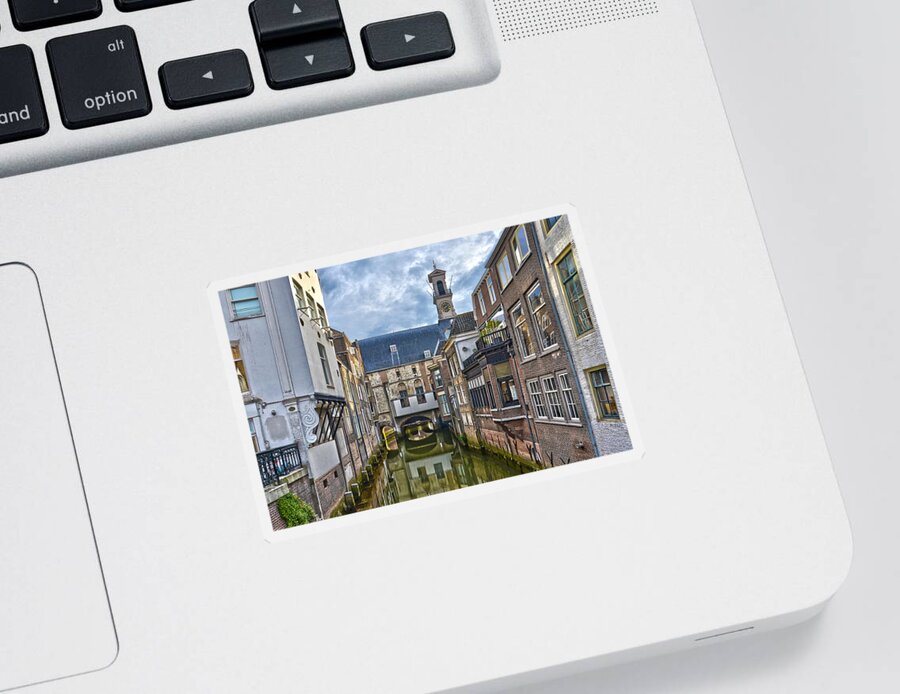 Dordrecht Sticker featuring the photograph Dordrecht Town Hall by Frans Blok