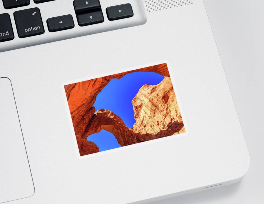 Arches National Park Sticker featuring the photograph Double Arches by Raul Rodriguez