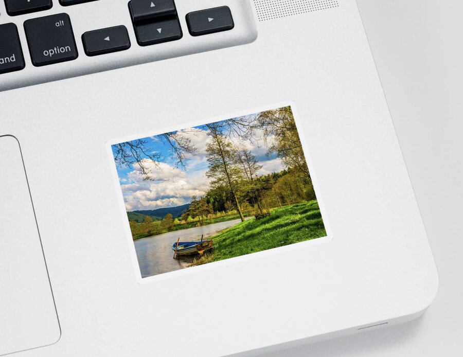 Lake Sticker featuring the photograph Down By the Lake by David Dehner
