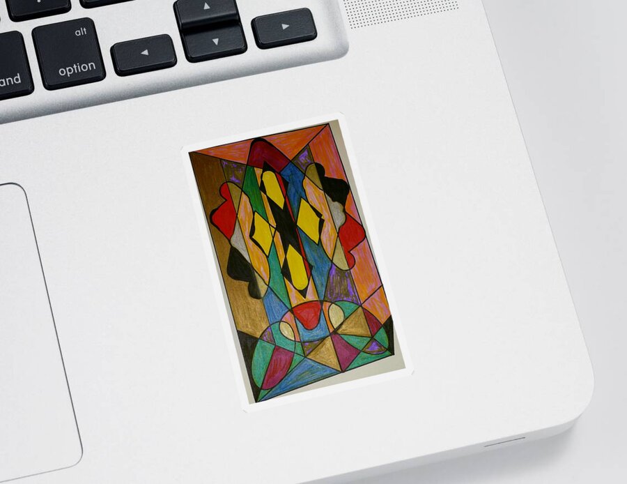 Geometric Art Sticker featuring the glass art Dream 29 by S S-ray