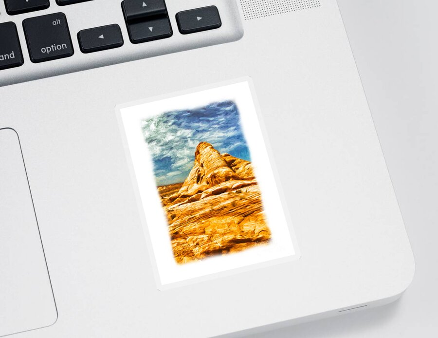 Mariola Sticker featuring the photograph Dream Landscape by Kasia Bitner